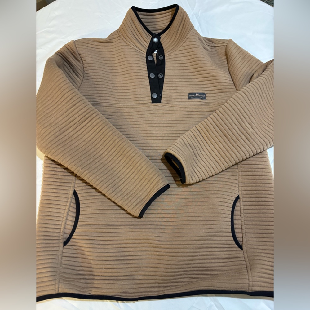 Simply Southern Tan and Black Sweatshirt